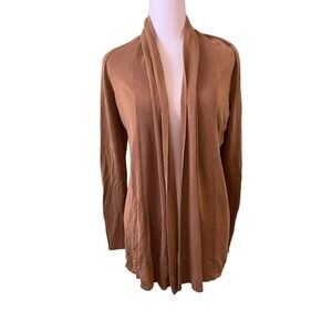 Vintage Cyrus 100% Viscose Tan Open Front Soft Light XS